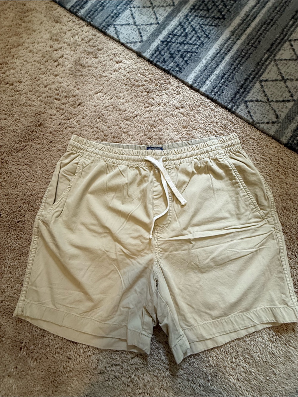 J. Crew Light Beige Elastic-Waist dockside Shorts